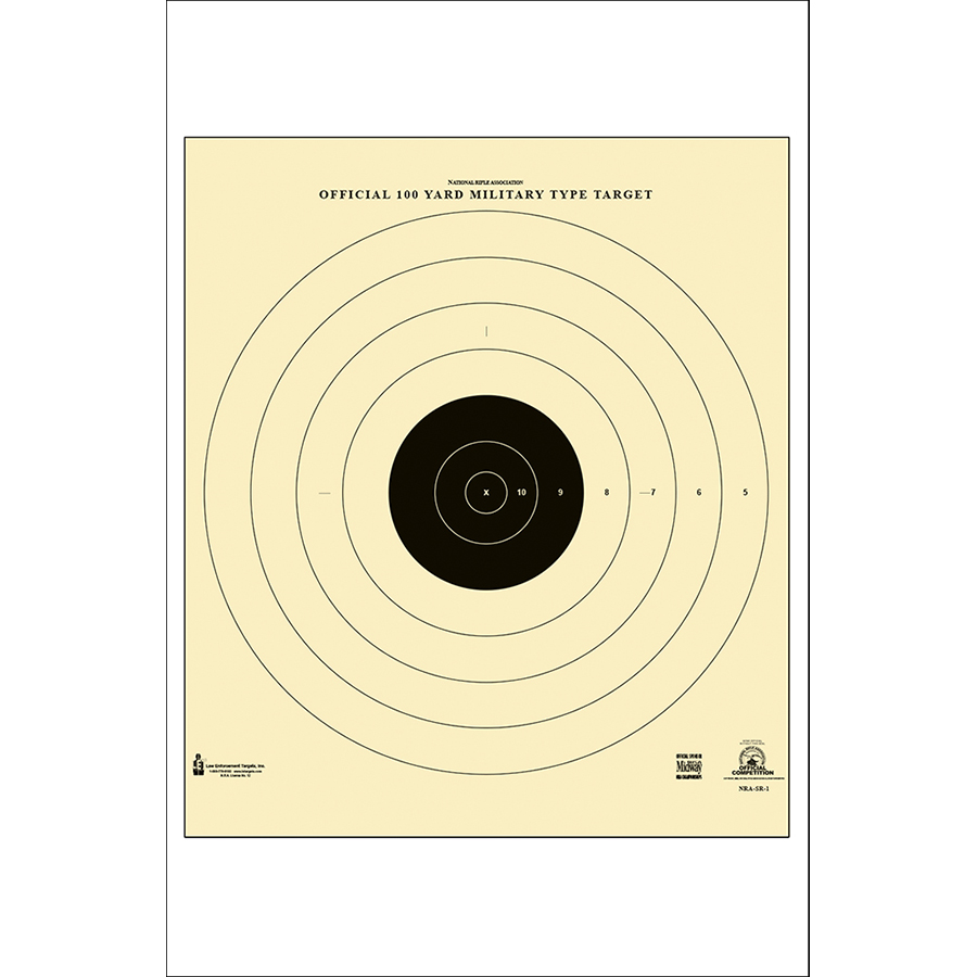 Action Target 100 yard Military Bull s Eye Target action-target-100-yard-military-bull-s-eye-target